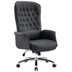 Καρέκλα Γραφείου Διευθυντή Kaline Pakoworld pu σε Μαύρη Απόχρωση 69x79x115-123εκ