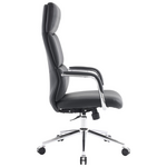 Καρέκλα Γραφείου Διευθυντή Bendona Pakoworld pu σε Μαύρη Απόχρωση 71x78x119-127εκ