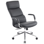 Καρέκλα Γραφείου Διευθυντή Bendona Pakoworld pu σε Μαύρη Απόχρωση 71x78x119-127εκ