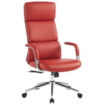 Καρέκλα Γραφείου Διευθυντή Bendona Pakoworld pu σε Κόκκινη Απόχρωση 71x78x119-127εκ