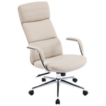 Καρέκλα Γραφείου Διευθυντή Bendona Pakoworld pu σε Μπεζ Απόχρωση 71x78x119-127εκ