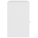 Κομοδίνο Foly Pakoworld με ένα Ντουλάπι σε Λευκή Απόχρωση 40x40x50εκ