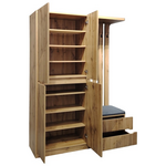 Έπιπλο Εισόδου Zomie Pakoworld σε oak Απόχρωση 131x41.5x180.4εκ