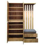 Έπιπλο Εισόδου Zomie Pakoworld σε oak Απόχρωση 131x41.5x180.4εκ