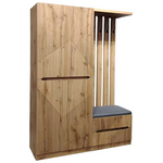 Έπιπλο Εισόδου Zomie Pakoworld σε oak Απόχρωση 131x41.5x180.4εκ