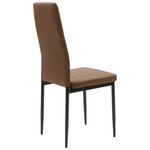 Τραπεζαρία Balou-Parker Pakoworld σετ 5τεμ Μαύρο-Καφέ Φ120x73εκ