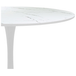 Τραπεζαρία Balou-Parker Pakoworld σετ 5τεμ Λευκό Φ100x73εκ