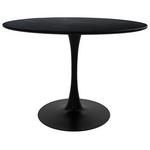 Τραπεζαρία Balou-Grato Pakoworld σετ 5τεμ Μαύρο-Γκρι Φ100x73εκ