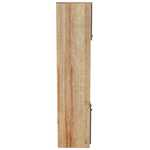 Ντουλάπα Κουζίνας Rowan Pakoworld σε oak-Ανθρακί Απόχρωση 60x42x182εκ