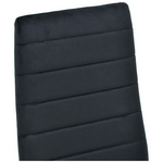 Καρέκλα Parker Pakoworld Βελούδο σε Μαύρη Απόχρωση με Μαύρα Μεταλλικά Πόδια 39.5x48x95εκ