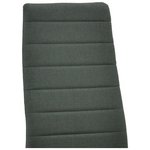 Καρέκλα Parker Pakoworld Ύφασμα σε Ανθρακί Απόχρωση με Μαύρα Μεταλλικά Πόδια 39.5x48x95εκ