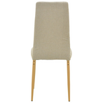 Καρέκλα Parker Pakoworld Μπεζ Ύφασμα με Μεταλλικά Πόδια σε Φυσική Απόχρωση 39.5x48x95εκ