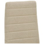 Καρέκλα Parker Pakoworld Μπεζ Ύφασμα με Μεταλλικά Πόδια σε Φυσική Απόχρωση 39.5x48x95εκ