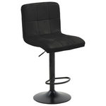 Σκαμπό Μπαρ Remina Pakoworld Πτυσσόμενο Μαύρο Βελούδο-Βάση Μαύρο Μέταλλο 44x44x112εκ