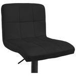 Σκαμπό Μπαρ Remina Pakoworld Πτυσσόμενο Μαύρο Βελούδο-Βάση Μαύρο Μέταλλο 44x44x112εκ