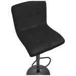 Σκαμπό Μπαρ Remina Pakoworld Πτυσσόμενο Μαύρο Βελούδο-Βάση Μαύρο Μέταλλο 44x44x112εκ