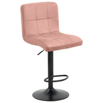 Σκαμπό Μπαρ Remina Pakoworld Πτυσσόμενο Σάπιο Μήλο Βελούδο-Βάση Μαύρο Μέταλλο 44x44x112εκ