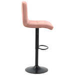 Σκαμπό Μπαρ Remina Pakoworld Πτυσσόμενο Σάπιο Μήλο Βελούδο-Βάση Μαύρο Μέταλλο 44x44x112εκ