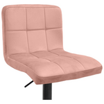 Σκαμπό Μπαρ Remina Pakoworld Πτυσσόμενο Σάπιο Μήλο Βελούδο-Βάση Μαύρο Μέταλλο 44x44x112εκ