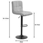 Σκαμπό Μπαρ Remina Pakoworld Πτυσσόμενο Σάπιο Μήλο Βελούδο-Βάση Μαύρο Μέταλλο 44x44x112εκ