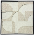 Πίνακας με Πλαίσιο Jeire Inart Λευκό 62x2.5x62εκ