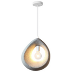 Φωτιστικό Οροφής Ferclyn Pakoworld e27 ps σε Ανοιχτό Γκρι 32x24x35εκ