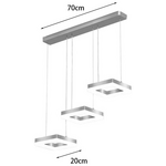 Φωτιστικό Οροφής Τρίφωτο Benor Pakoworld led Μέταλλο Χρυσό 70x20x15εκ