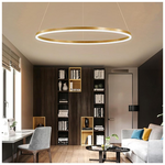 Φωτιστικό Οροφής Nebrian Pakoworld led Μέταλλο Χρυσό Φ60x15εκ