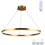 Φωτιστικό Οροφής Nebrian Pakoworld led Μέταλλο Χρυσό Φ60x15εκ