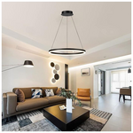 Φωτιστικό Οροφής Nebrian Pakoworld led Μέταλλο Μαύρο Φ60x15εκ