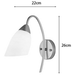 Φωτιστικό Τοίχου-Απλίκα Berak Pakoworld e27 Μέταλλο Χρυσο-Λευκο 10x10x17εκ