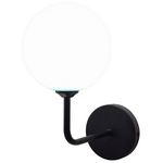 Φωτιστικό Τοίχου-Απλίκα Cebron Pakoworld g9 Μέταλλο Μαύρο-Λευκο 15x25x28εκ