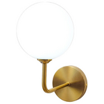 Φωτιστικό Τοίχου-Απλίκα Cebron Pakoworld g9 Μέταλλο Χρυσο-Λευκο 15x25x28εκ