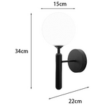 Φωτιστικό Τοίχου-Απλίκα Genka Pakoworld g9 Μέταλλο Μαύρο-Λευκο 15x23x34εκ