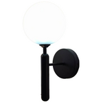 Φωτιστικό Τοίχου-Απλίκα Genka Pakoworld g9 Μέταλλο Μαύρο-Λευκο 15x23x34εκ