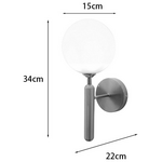 Φωτιστικό Τοίχου-Απλίκα Genka Pakoworld g9 Μέταλλο Χρυσο-Λευκο 15x23x34εκ