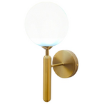 Φωτιστικό Τοίχου-Απλίκα Genka Pakoworld g9 Μέταλλο Χρυσο-Λευκο 15x23x34εκ