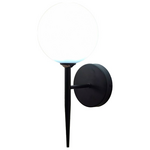 Φωτιστικό Τοίχου-Απλίκα Kerlibin Pakoworld g9 Μέταλλο Μαύρο-Λευκο 13x18x34εκ