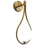 Φωτιστικό Τοίχου-Απλίκα Teary Pakoworld g9 Μέταλλο Χρυσό-Λευκό 16x12x37εκ