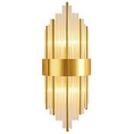 Φωτιστικό Τοίχου-Απλίκα Fenzy Pakoworld e14 Μέταλλο Χρυσό-Λευκό  Φ20x60εκ