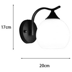 Φωτιστικό Τοίχου-Απλίκα Belinest Pakoworld e27 Μέταλλο - Γυαλί σε Μαύρο-Λευκό 20x14x17εκ