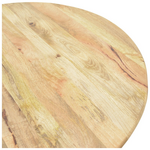 Τραπέζι Rahma i Pakoworld Μασιφ Ξύλο Mango 3εκ σε Φυσική Απόχρωση Φ120x77εκ