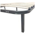 Σομιές Μεταλλικός Amaso Pakoworld σε Μαύρη Απόχρωση 160x200x28εκ