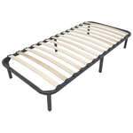 Σομιές Μεταλλικός Amaso Pakoworld σε Μαύρη Απόχρωση 90x190x28εκ