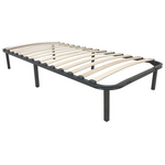 Σομιές Μεταλλικός Amaso Pakoworld σε Μαύρη Απόχρωση 90x190x28εκ