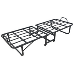 Κρεβάτι Πτυσσόμενο με Στρώμα Kamu Pakoworld σε Μαύρη Απόχρωση 75x190εκ