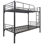 Κρεβάτι-Κουκέτα Belit Pakoworld Μεταλλικό σε Μαύρη Απόχρωση 90x190εκ