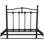 Κρεβάτι Wotso Pakoworld Μεταλλικό σε Μαύρη Απόχρωση 90x190εκ