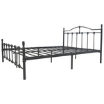 Κρεβάτι Wotso Pakoworld Μεταλλικό σε Μαύρη Απόχρωση 150x200εκ