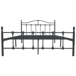 Κρεβάτι Wotso Pakoworld Μεταλλικό σε Μαύρη Απόχρωση 150x200εκ